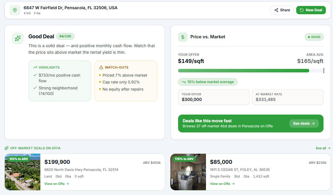 Deal Grader Tool Screenshot